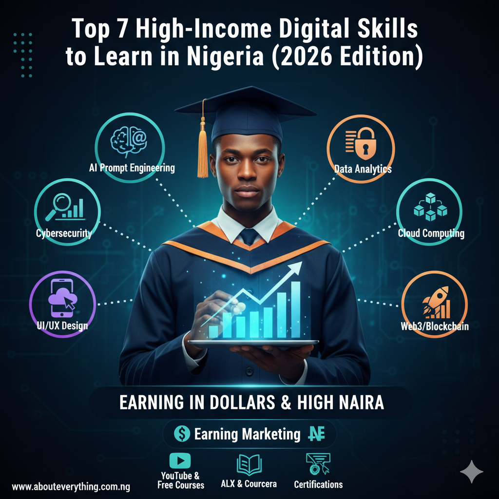 Top 7 High-income Digital Skills To learn in Nigeria (2026 edition)