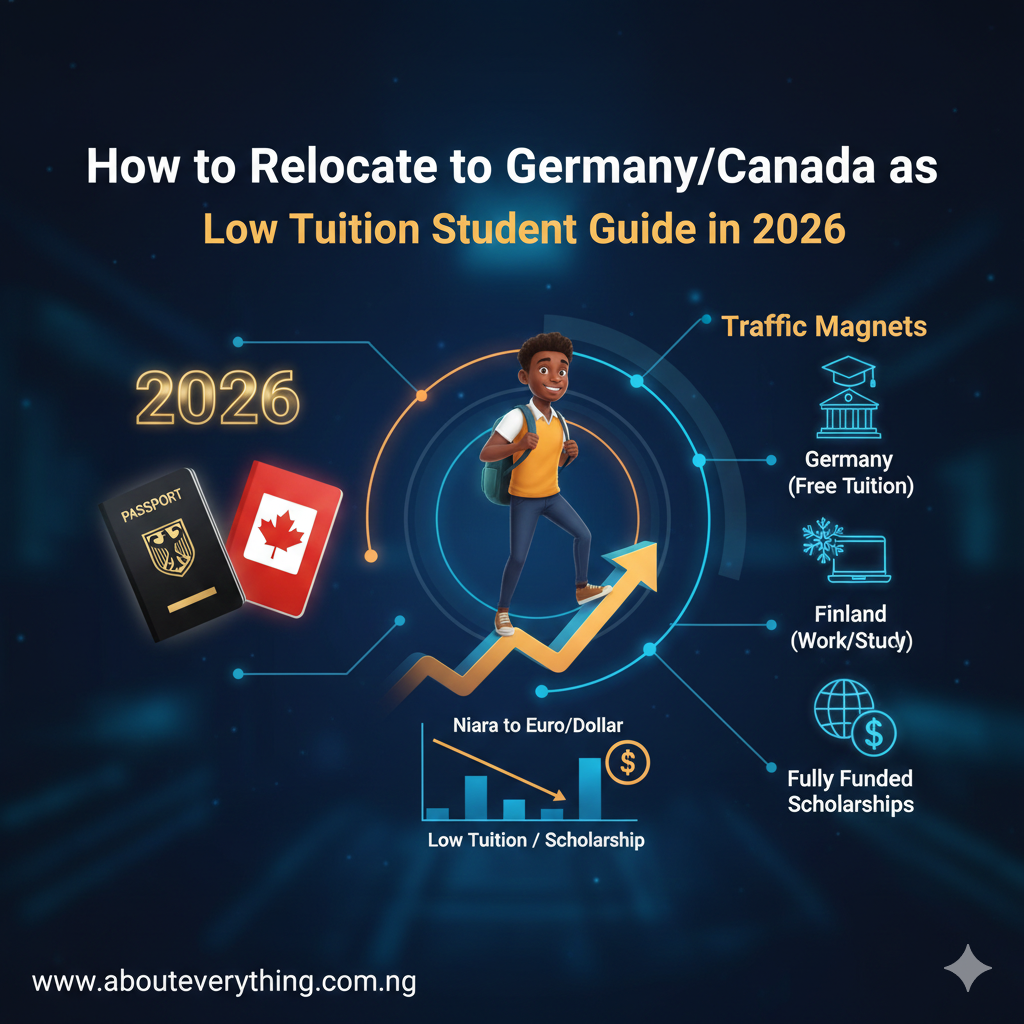 How to Relocate to Germany/Canada as a Student with Low Tuition in 2026.