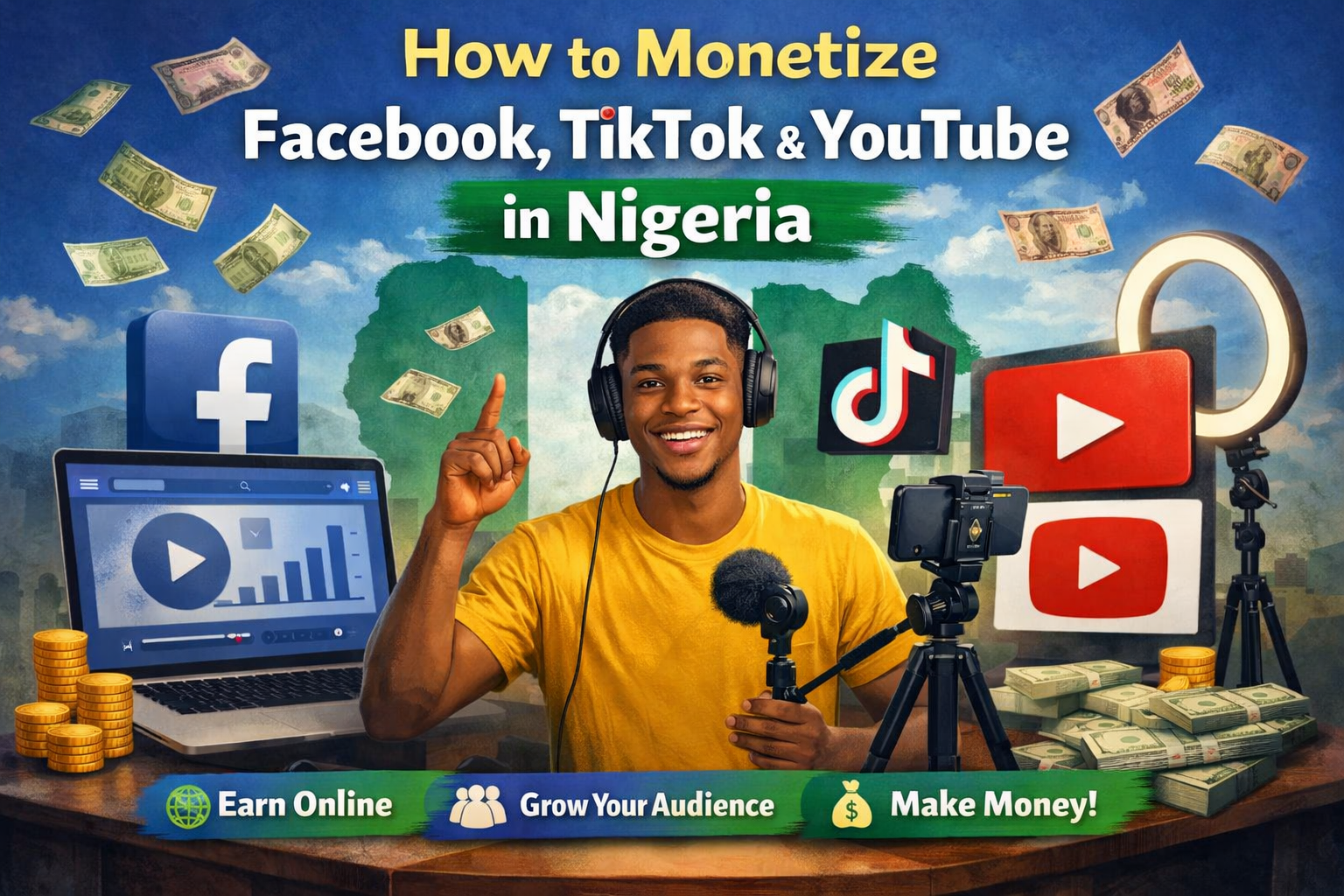 How to Monetize Facebook, TikTok, and YouTube in Nigeria