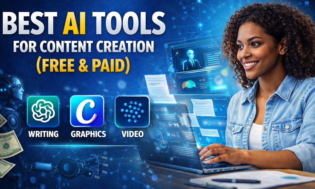 Best AI Tools for Content Creation (Free & Paid)